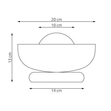 Lampada da tavolo OZZY 1xG9/8W/230V bianca