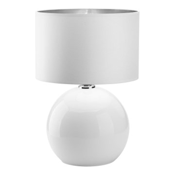 Lampada da tavolo PALLA 1xE27/15W/230V bianco
