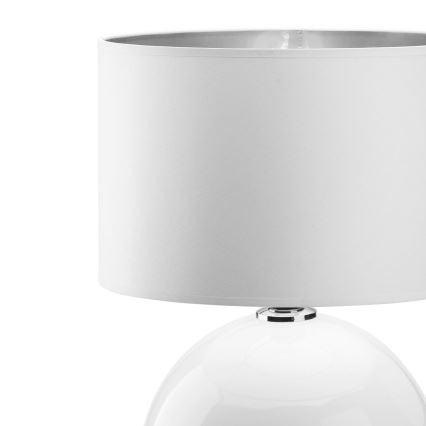 Lampada da tavolo PALLA 1xE27/15W/230V bianco