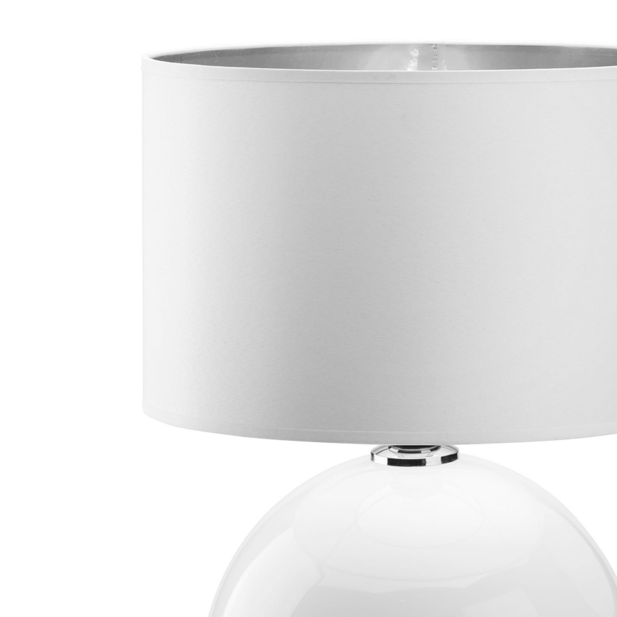 Lampada da tavolo PALLA 1xE27/15W/230V bianco