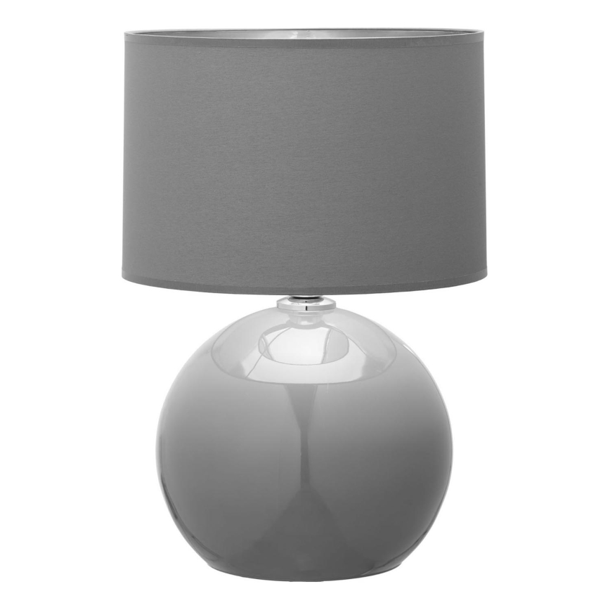 Lampada da tavolo PALLA 1xE27/15W/230V grigio
