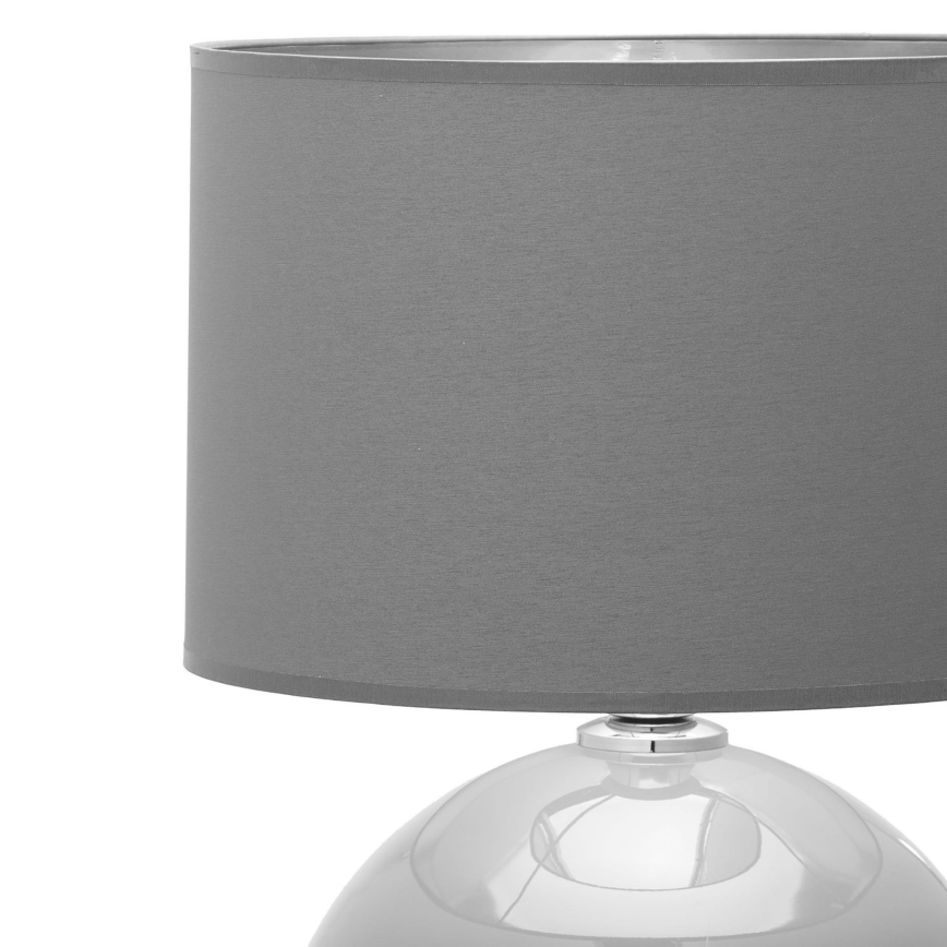 Lampada da tavolo PALLA 1xE27/15W/230V grigio