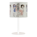 Lampada da tavolo per bambine GIRLS VIBES 1xE27/60W/230V diam. 18 cm