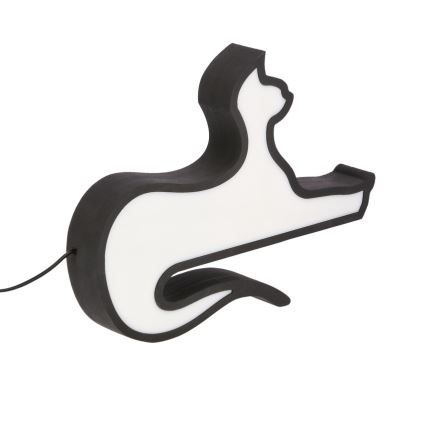 Lampada da tavolo per bambini CAT LED/13W/230V nera