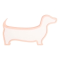 Lampada da tavolo per bambini DOG LED/12W/230V rosa