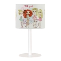 Lampada da tavolo per bambini GIRLS VIBES 1xE27/60W/230V Ø 18 cm per bambine