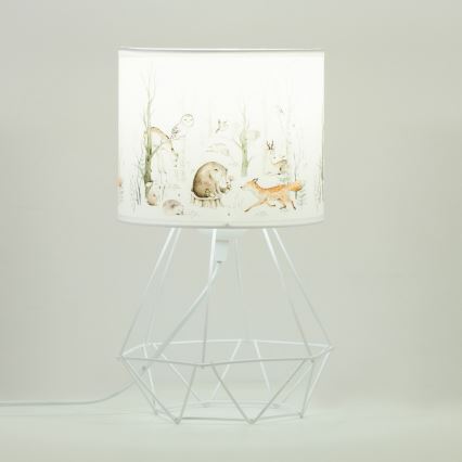Lampada da tavolo per bambini KIDS ROOM 1xE27/60W/230V, Ø 18 cm, a tema animali