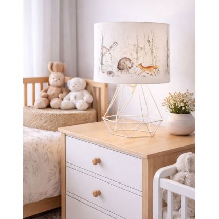 Lampada da tavolo per bambini KIDS ROOM 1xE27/60W/230V, Ø 18 cm, a tema animali
