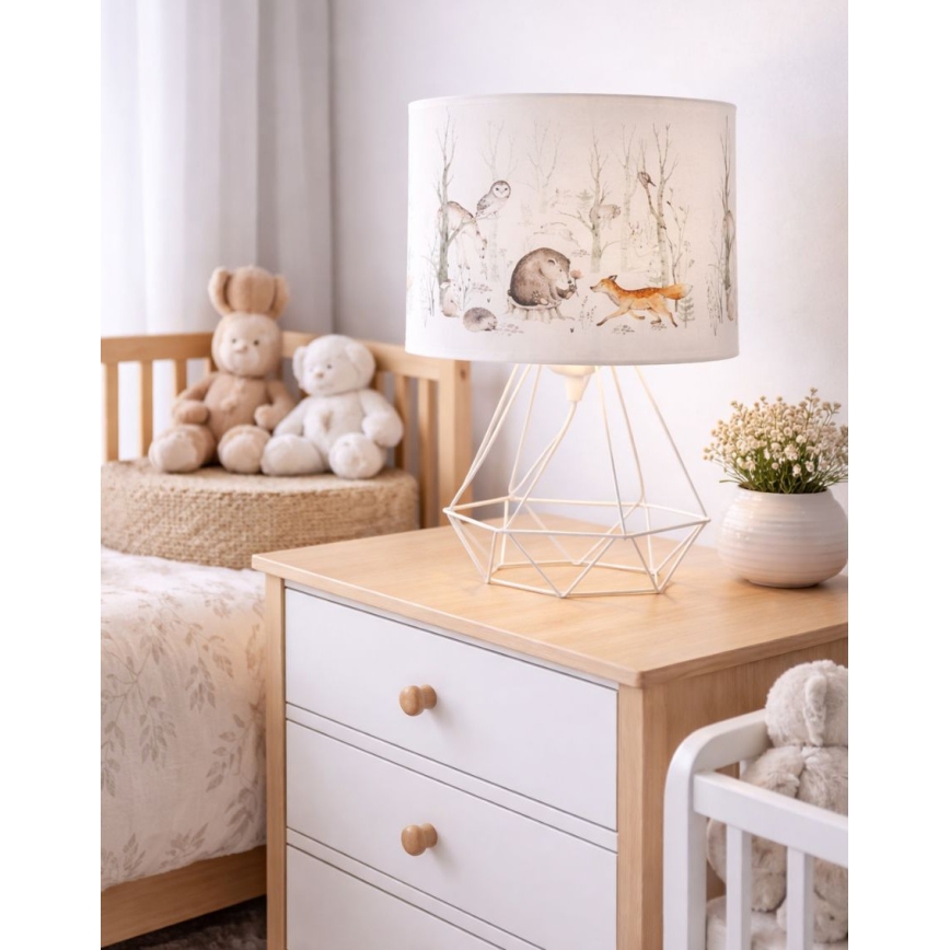 Lampada da tavolo per bambini KIDS ROOM 1xE27/60W/230V, Ø 18 cm, a tema animali
