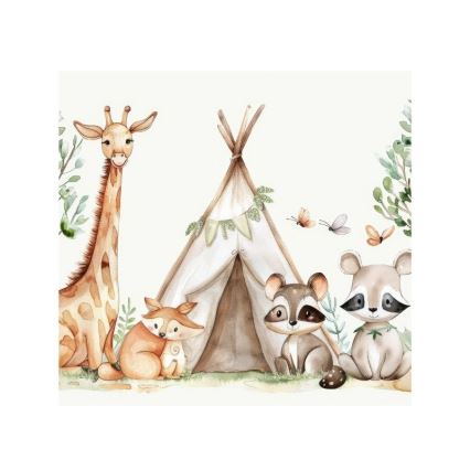 Lampada da tavolo per bambini KIDS ROOM 1xE27/60W/230V Ø 18 cm a tema animali