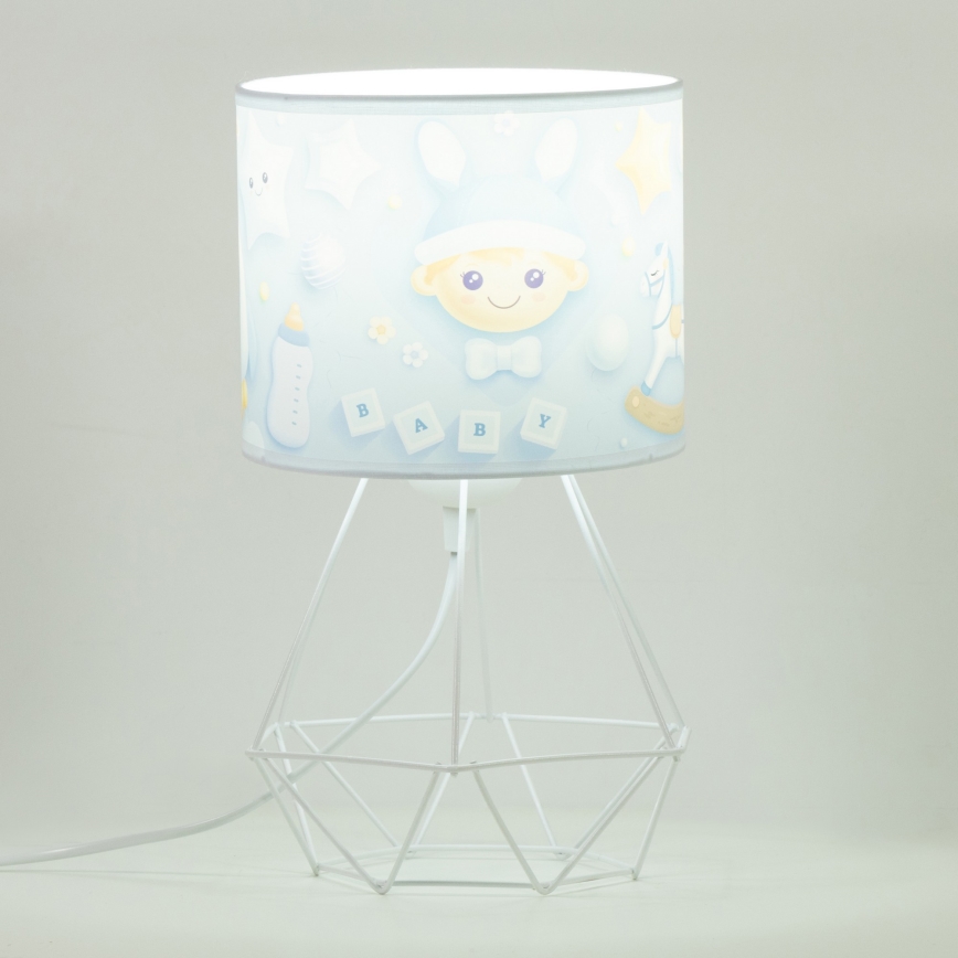 Lampada da tavolo per bambini KIDS ROOM 1xE27/60W/230V Ø 18 cm astronauta