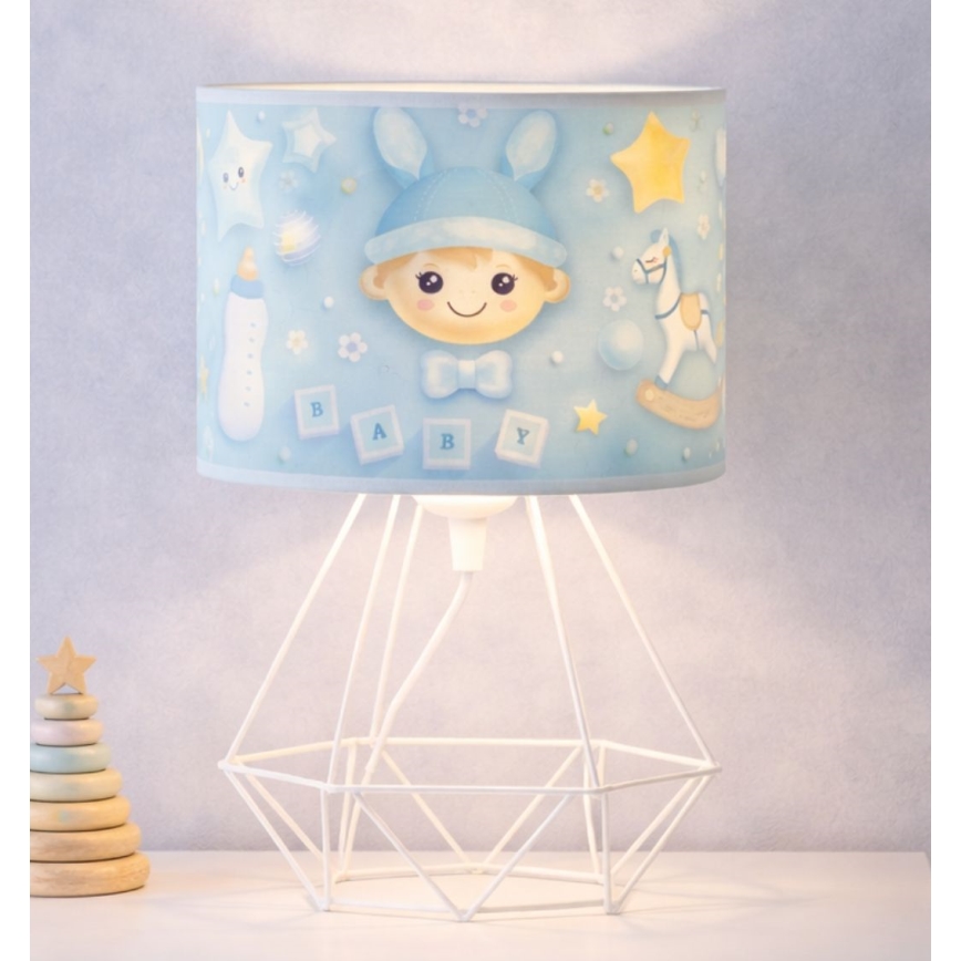 Lampada da tavolo per bambini KIDS ROOM 1xE27/60W/230V Ø 18 cm astronauta
