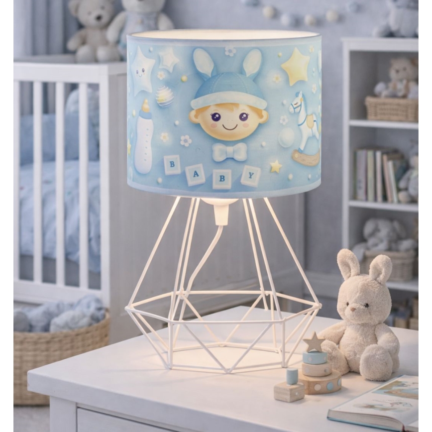 Lampada da tavolo per bambini KIDS ROOM 1xE27/60W/230V Ø 18 cm astronauta
