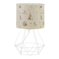 Lampada da tavolo per bambini KIDS ROOM 1xE27/60W/230V Ø 18 cm con animaletti