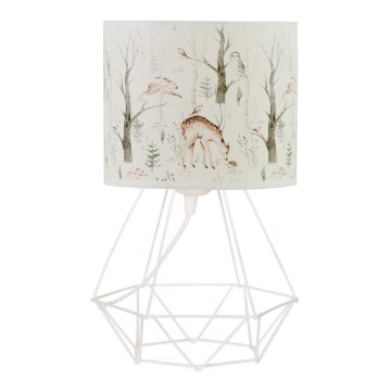 Lampada da tavolo per bambini KIDS ROOM 1xE27/60W/230V, Ø 18 cm, motivo animaletti