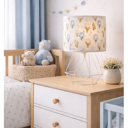 Lampada da tavolo per bambini KIDS ROOM 1xE27/60W/230V Ø 18 cm, palloncini