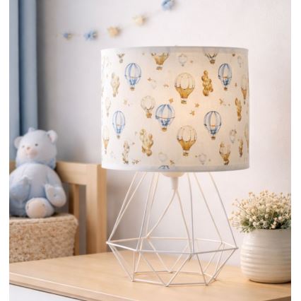 Lampada da tavolo per bambini KIDS ROOM 1xE27/60W/230V Ø 18 cm, palloncini