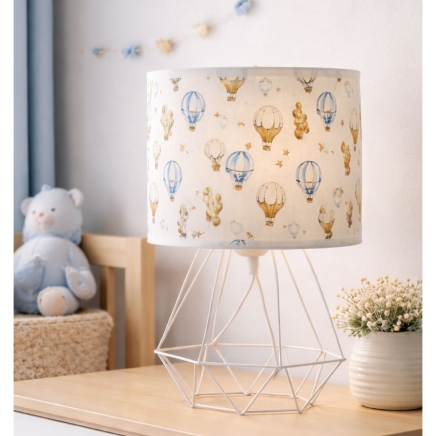 Lampada da tavolo per bambini KIDS ROOM 1xE27/60W/230V Ø 18 cm, palloncini