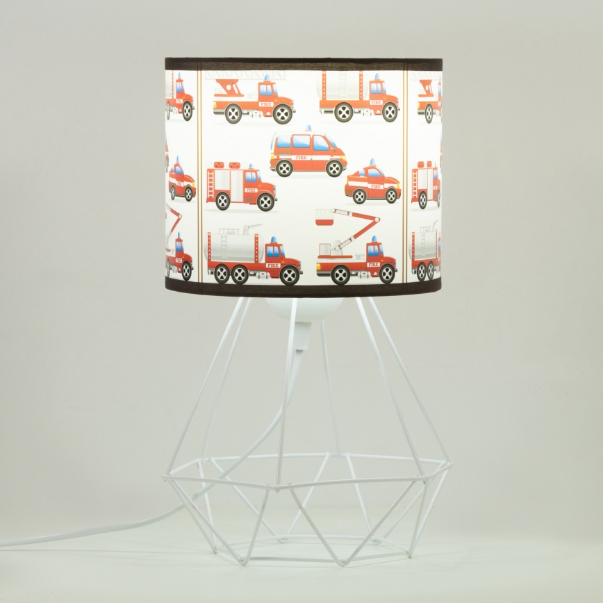 Lampada da tavolo per bambini KIDS ROOM 1xE27/60W/230V Ø 18 cm - Vigili del fuoco