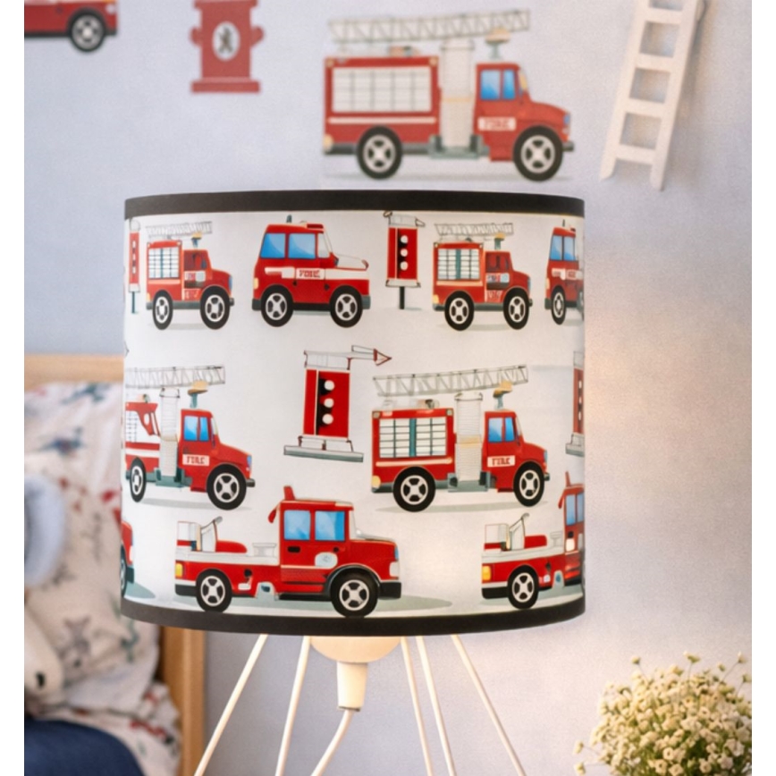 Lampada da tavolo per bambini KIDS ROOM 1xE27/60W/230V Ø 18 cm - Vigili del fuoco
