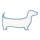 Lampada da tavolo per bambini LED DOG 12W 230V blu