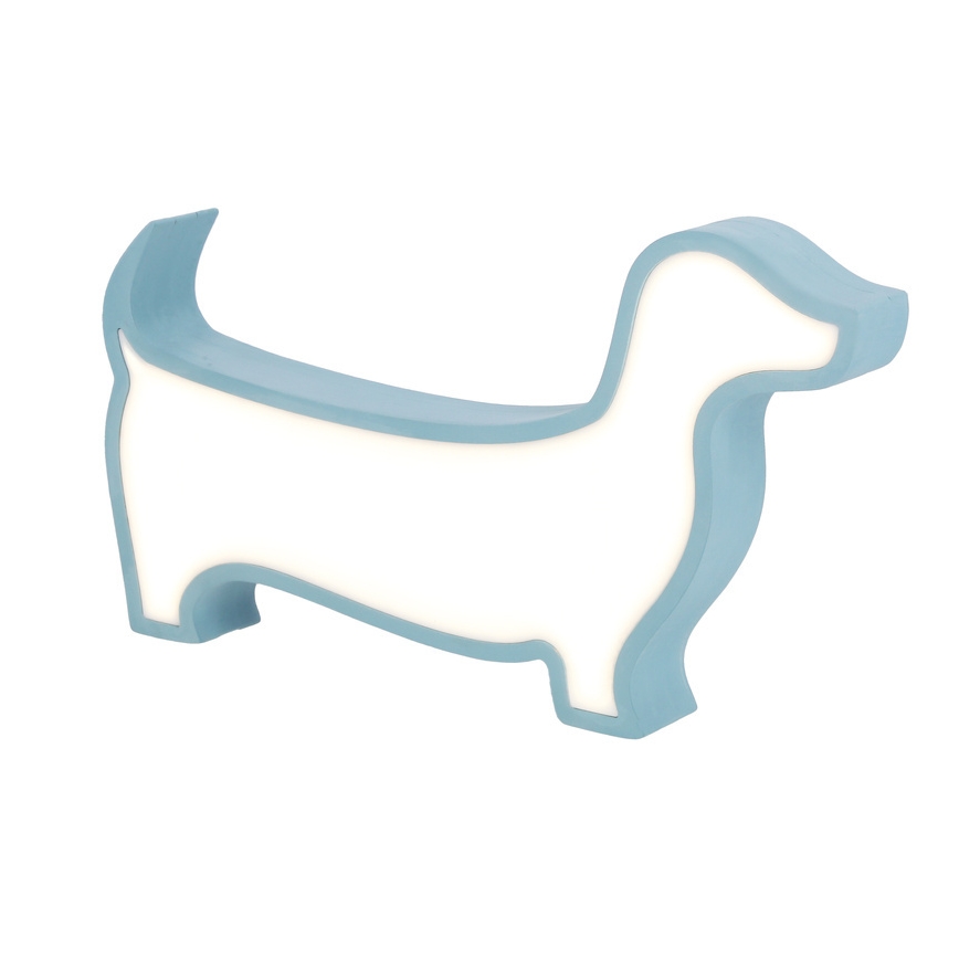 Lampada da tavolo per bambini LED DOG 12W 230V blu