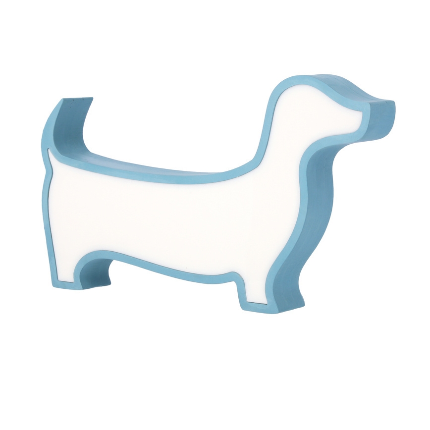 Lampada da tavolo per bambini LED DOG 12W 230V blu