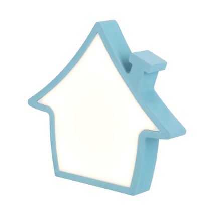 Lampada da tavolo per bambini LED HOUSE 10W 230V blu