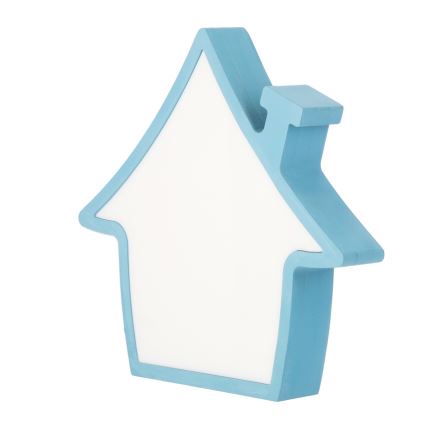 Lampada da tavolo per bambini LED HOUSE 10W 230V blu