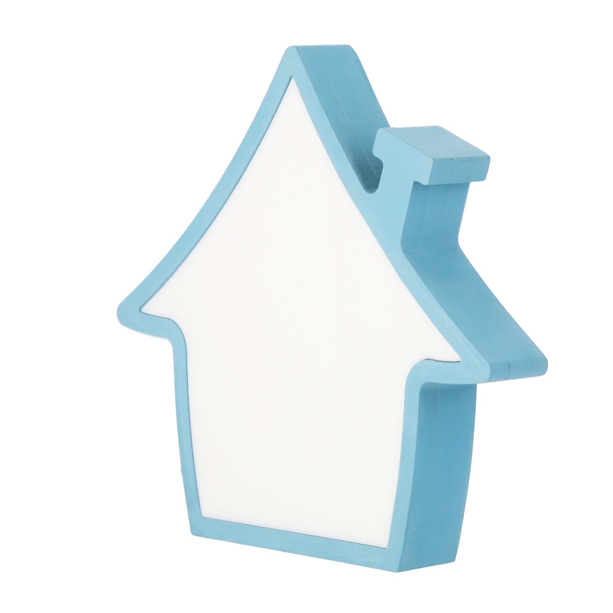 Lampada da tavolo per bambini LED HOUSE 10W 230V blu