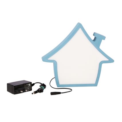 Lampada da tavolo per bambini LED HOUSE 10W 230V blu