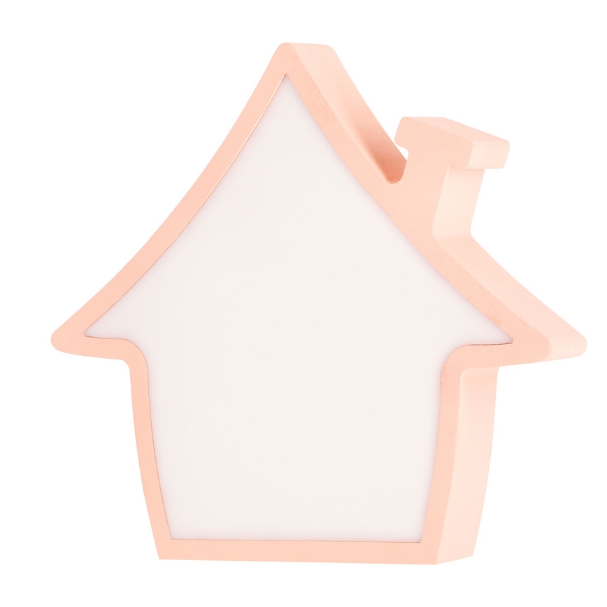 Lampada da tavolo per bambini LED HOUSE LED/10W/230V rosa