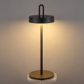 Lampada da tavolo per esterni LED dimmerabile, ricaricabile e a sfioramento SHINE LED/1,5W/3,7V 3000 mAh IP44 nera