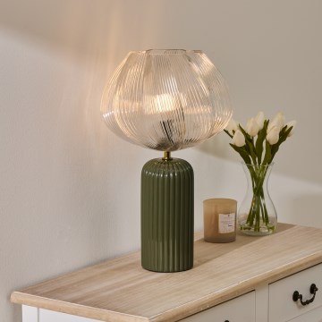 Lampada da tavolo PHYLAS 1xE14/40W/230V verde di Atmosphera