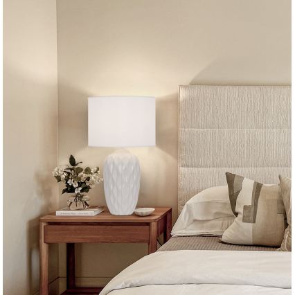 Lampada da tavolo PINEAPLE 1xE27/40W/230V bianca