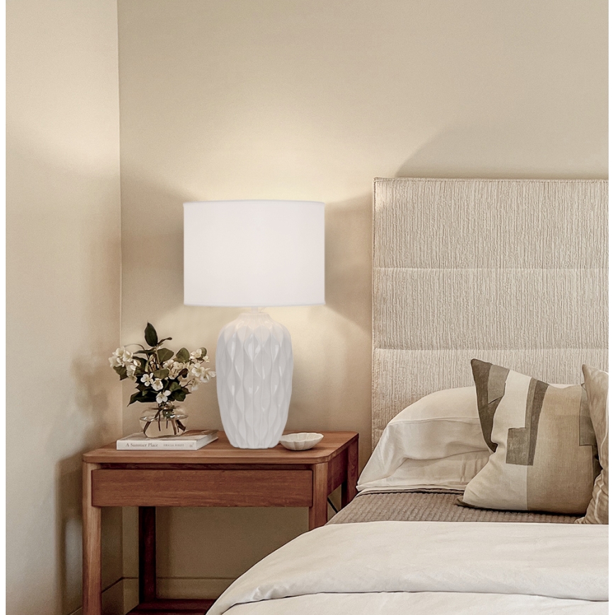 Lampada da tavolo PINEAPLE 1xE27/40W/230V bianca