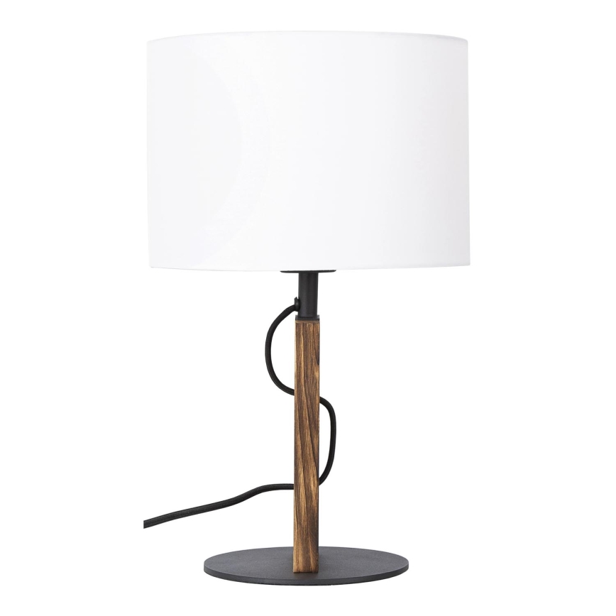 Lampada da tavolo PINUS 1xE27/40W/230V bianco/legno