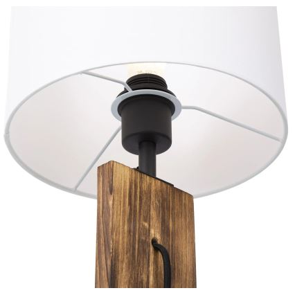 Lampada da tavolo PINUS 1xE27/40W/230V bianco/legno