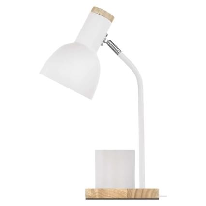 Lampada da tavolo POPPY 1xE27/25W/230V bianca