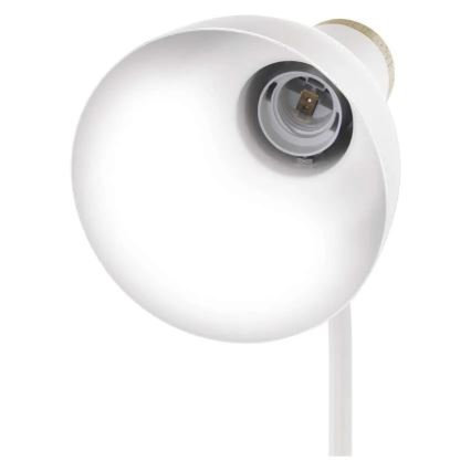 Lampada da tavolo POPPY 1xE27/25W/230V bianca