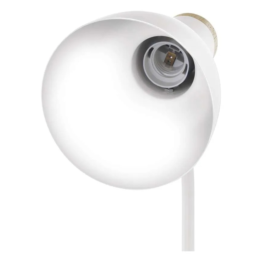 Lampada da tavolo POPPY 1xE27/25W/230V bianca
