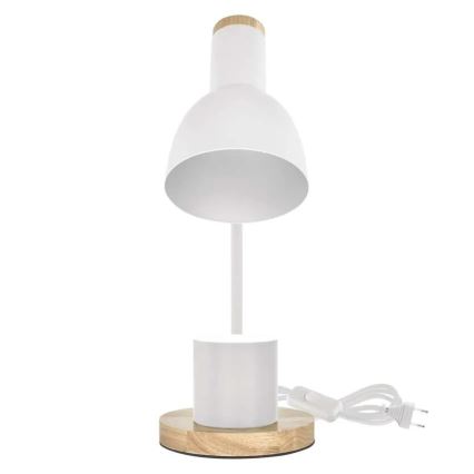 Lampada da tavolo POPPY 1xE27/25W/230V bianca