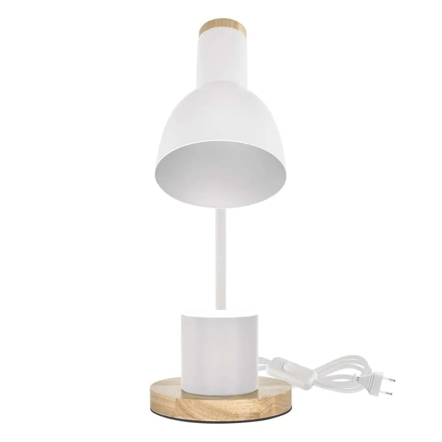 Lampada da tavolo POPPY 1xE27/25W/230V bianca