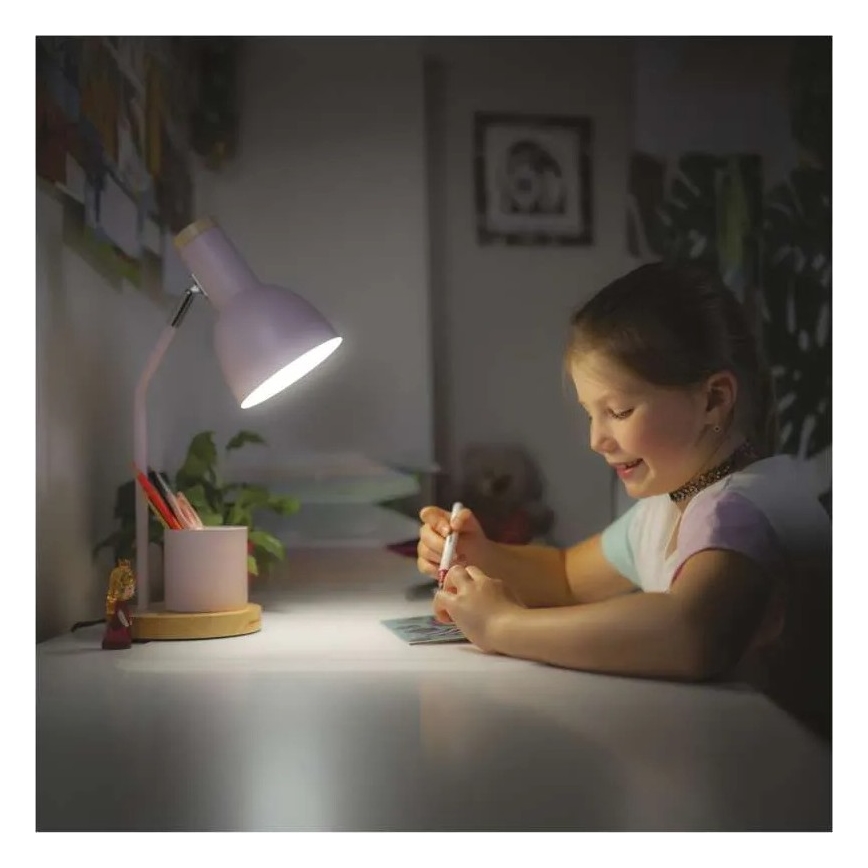 Lampada da tavolo POPPY 1xE27/25W/230V rosa