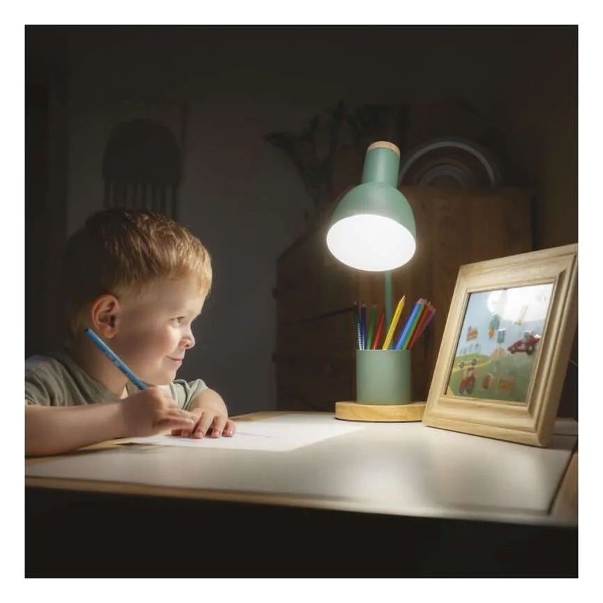 Lampada da tavolo POPPY 1xE27/25W/230V verde
