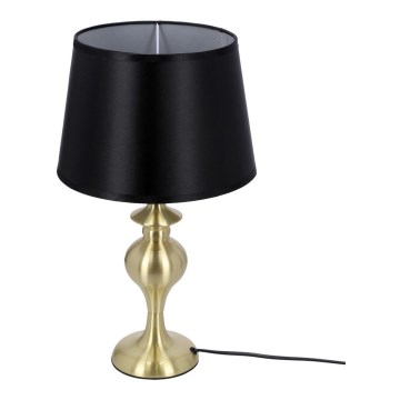 Lampada da tavolo PRIMA GOLD 1xE27/60W/230V nero/oro