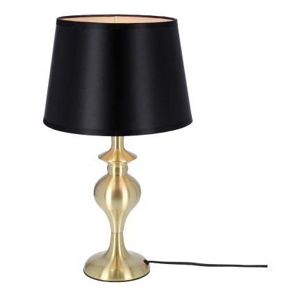 Lampada da tavolo PRIMA GOLD 1xE27/60W/230V nero/oro