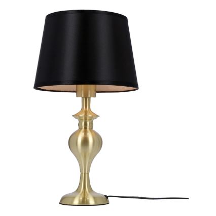 Lampada da tavolo PRIMA GOLD 1xE27/60W/230V nero/oro