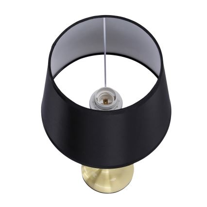 Lampada da tavolo PRIMA GOLD 1xE27/60W/230V nero/oro