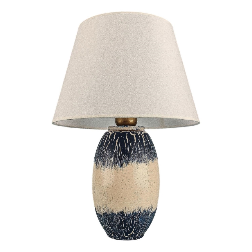 Lampada da tavolo RAMZES 1xE27/40W/230V beige/blu